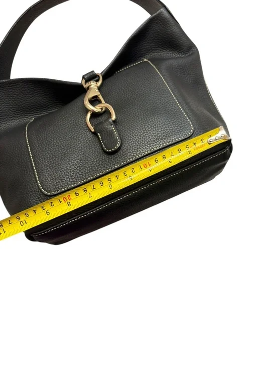 Dooney & Bourke Annalisa Lock Sac black pebble leather hobo bag - Picture 8 of 10